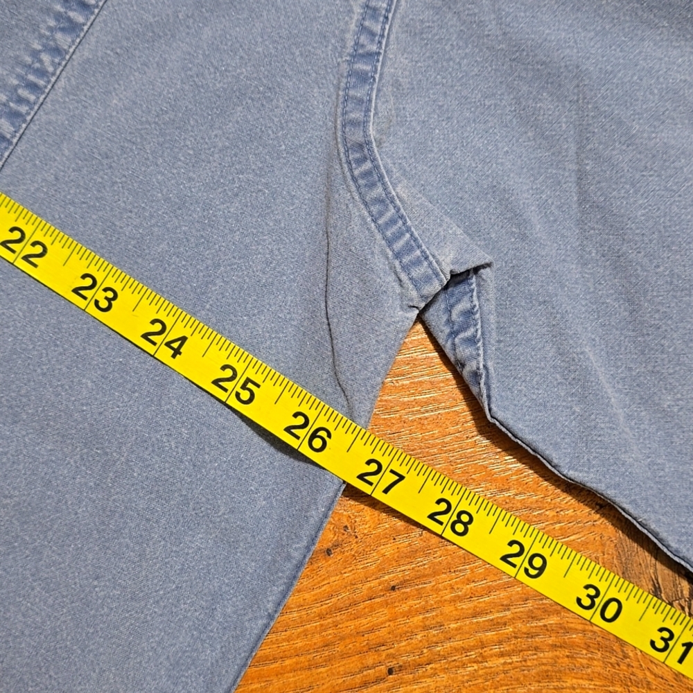 L.L. Bean Blue Casual Button Down Shirt Relaxed Fit - Picture 5 of 9